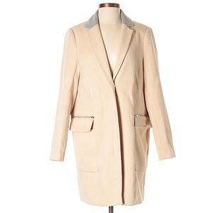 ASOS Beige coat with Grey Collar